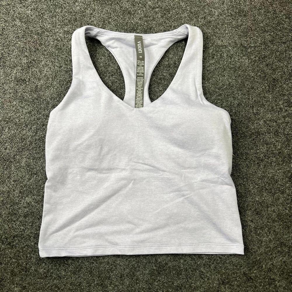 VUORI Halo Performance Crop Tank 2.0 Women's Size XS Lavender Mist